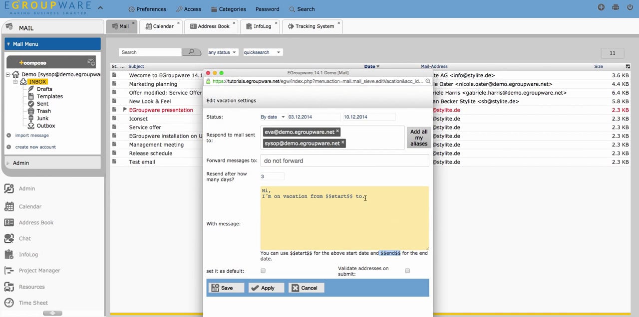 E-Mail Account Management