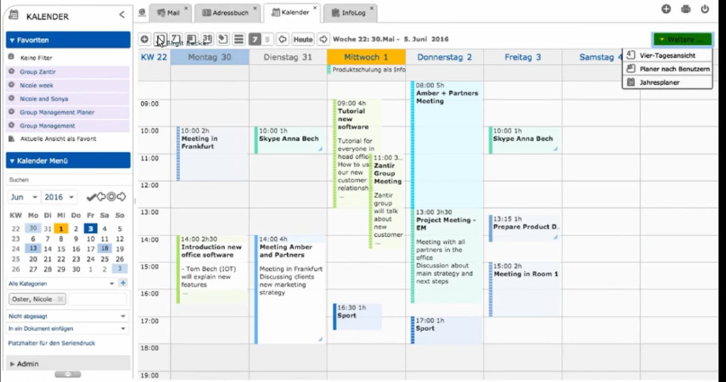 EGroupware 16.1: Der neue Kalender