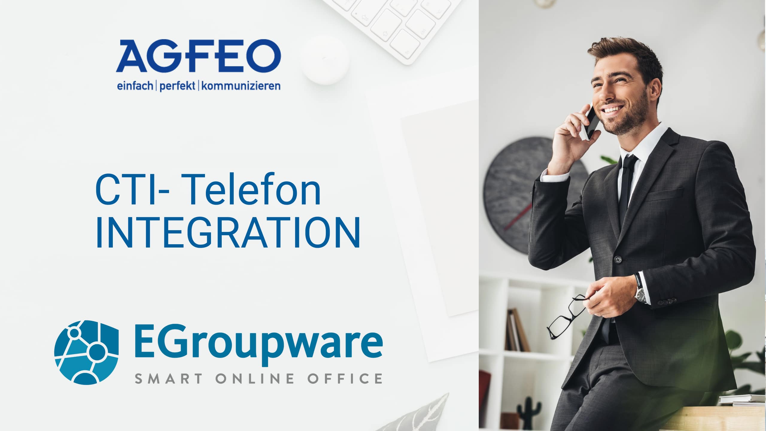 CTI telephone system connection with AGFEO